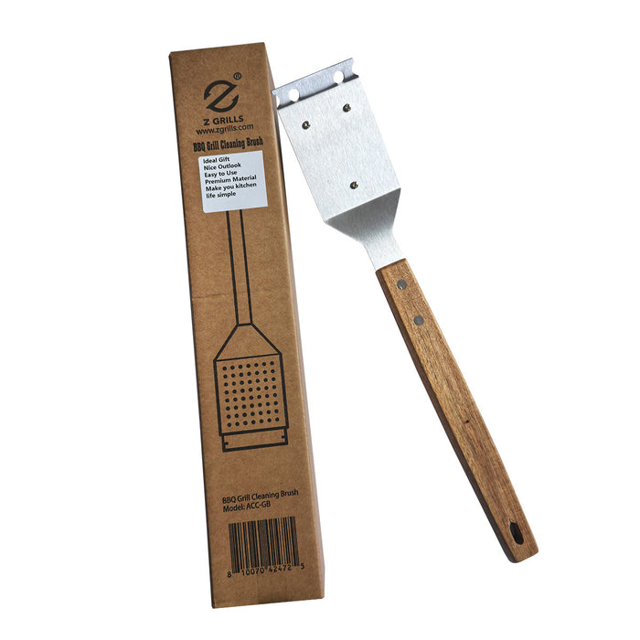 Z Grills STAINLESS STEEL 2-IN-1 GRILL BRUSH & SCRAPER pellet grill accessory