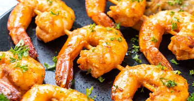 Garlic Grilled Shrimp Skewers