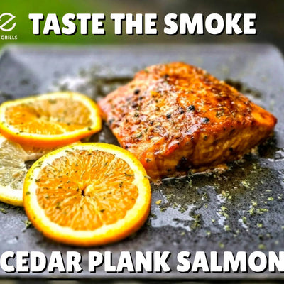 Cedar Plank Salmon with Honey Orange Glaze