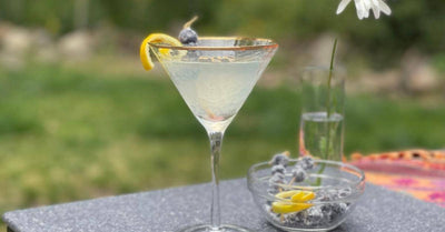 Blueberry Lemon Drop Martini