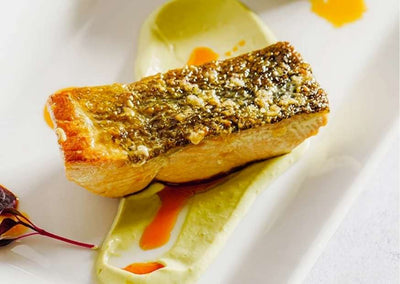 Grilled Garlic Butter Sea Bass