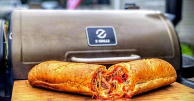 Stuffed Cheesy Smoked Spaghetti & Meatball Subs