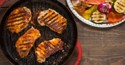 Garlic & Honey Glazed Pork Chops
