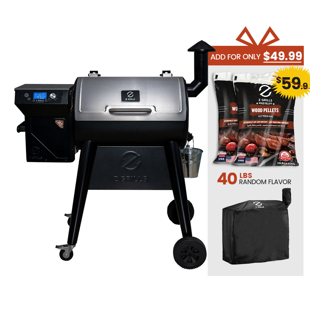 Z GRILLS 450A3 Wood Pellet Grill and Smoker Black ZPG-450A3 - Best Buy