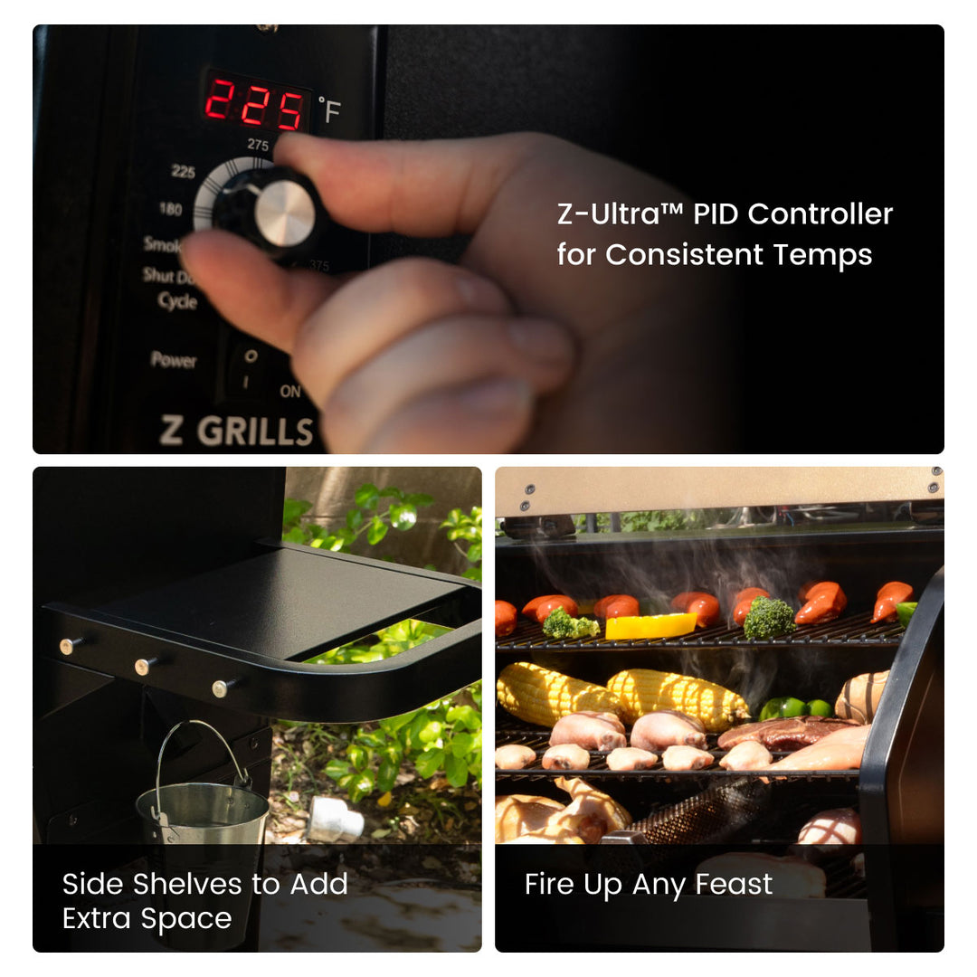 1000D Pellet Grill with Ash Cleanout System - Z Grills