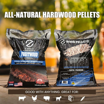 Z GRILLS FRUITWOOD BBQ GRILL PELLETS