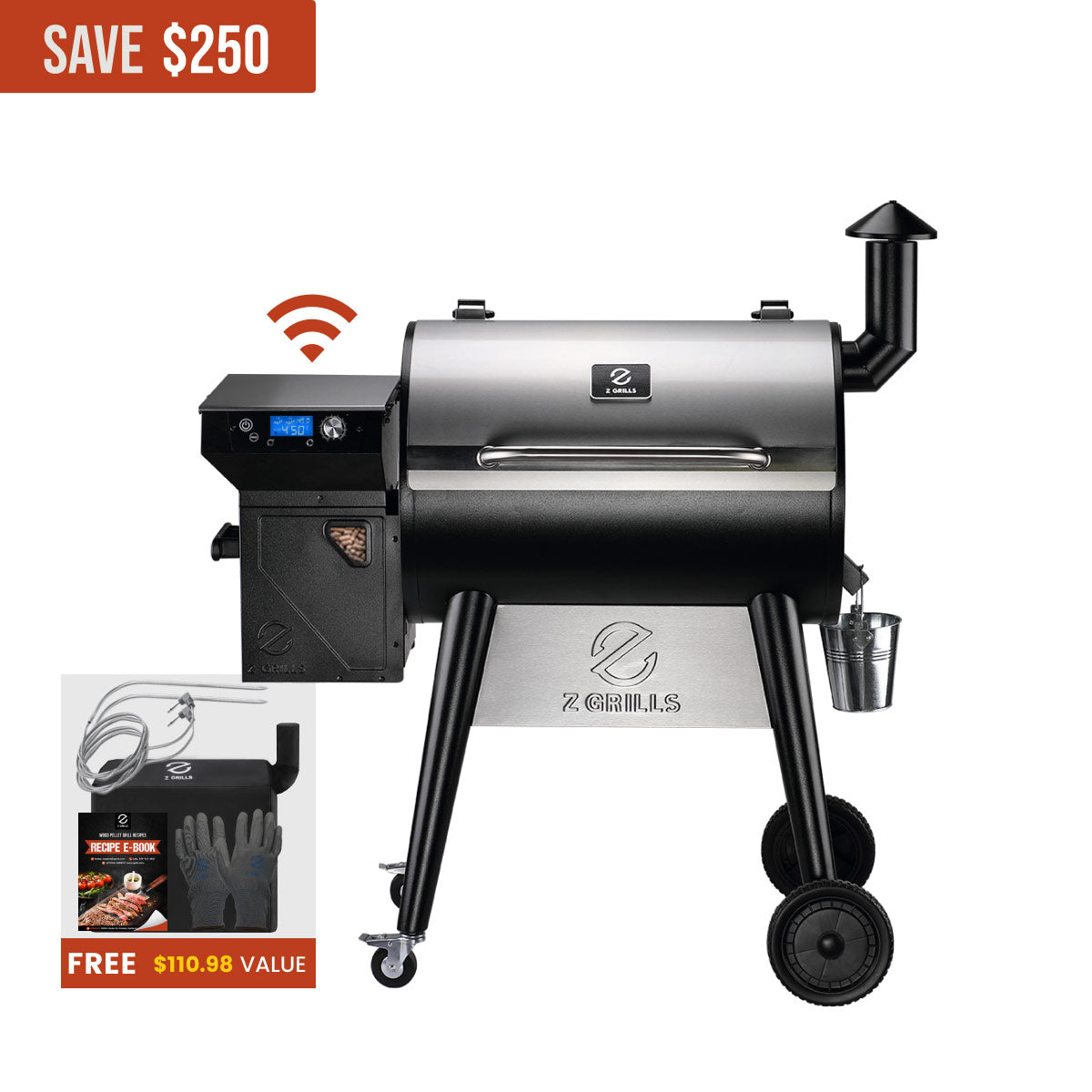 NEW ARRIVAL 7002C2E WIFI PELLET GRILL
