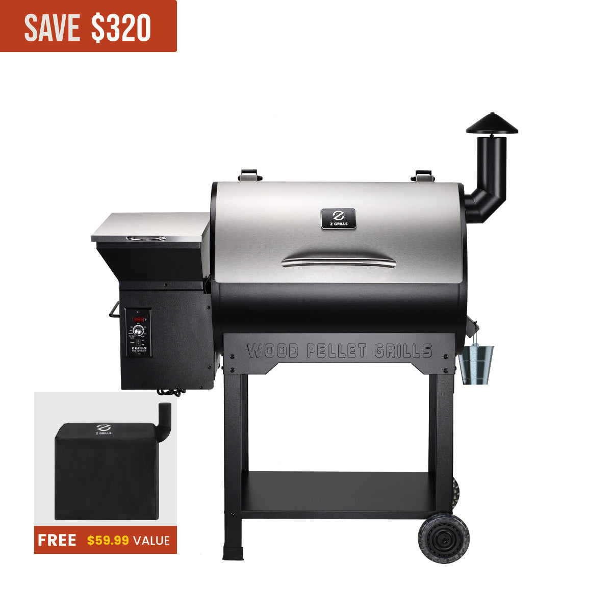 Z GRILLS 7002B3E (STAINLESS STEEL)
