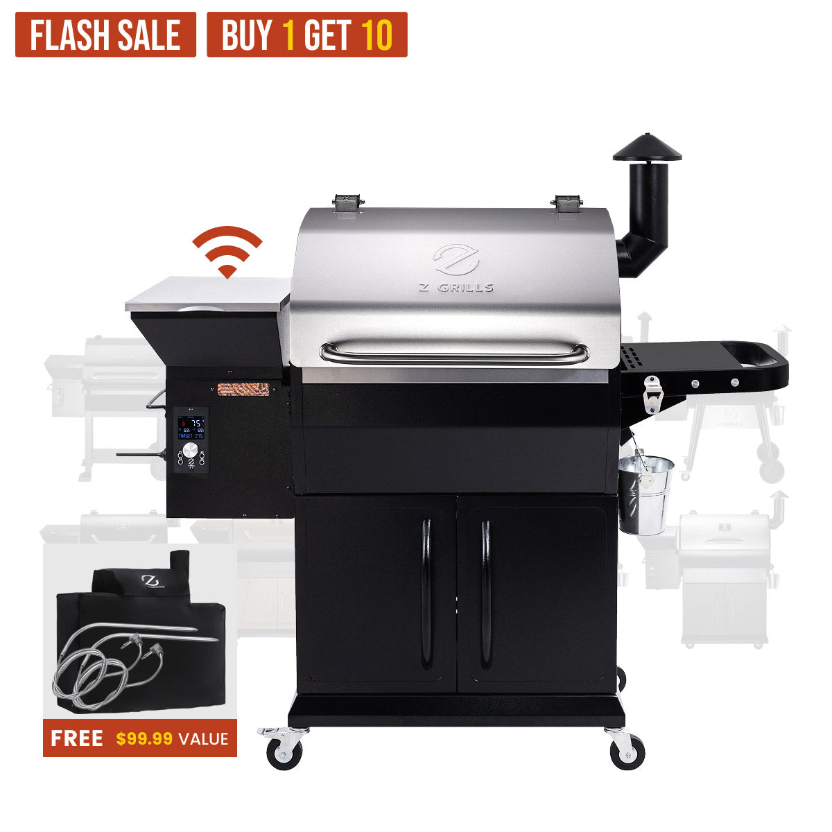 BBQ LEGEND 1000D4E WIFI - BUY 1 GET 10
