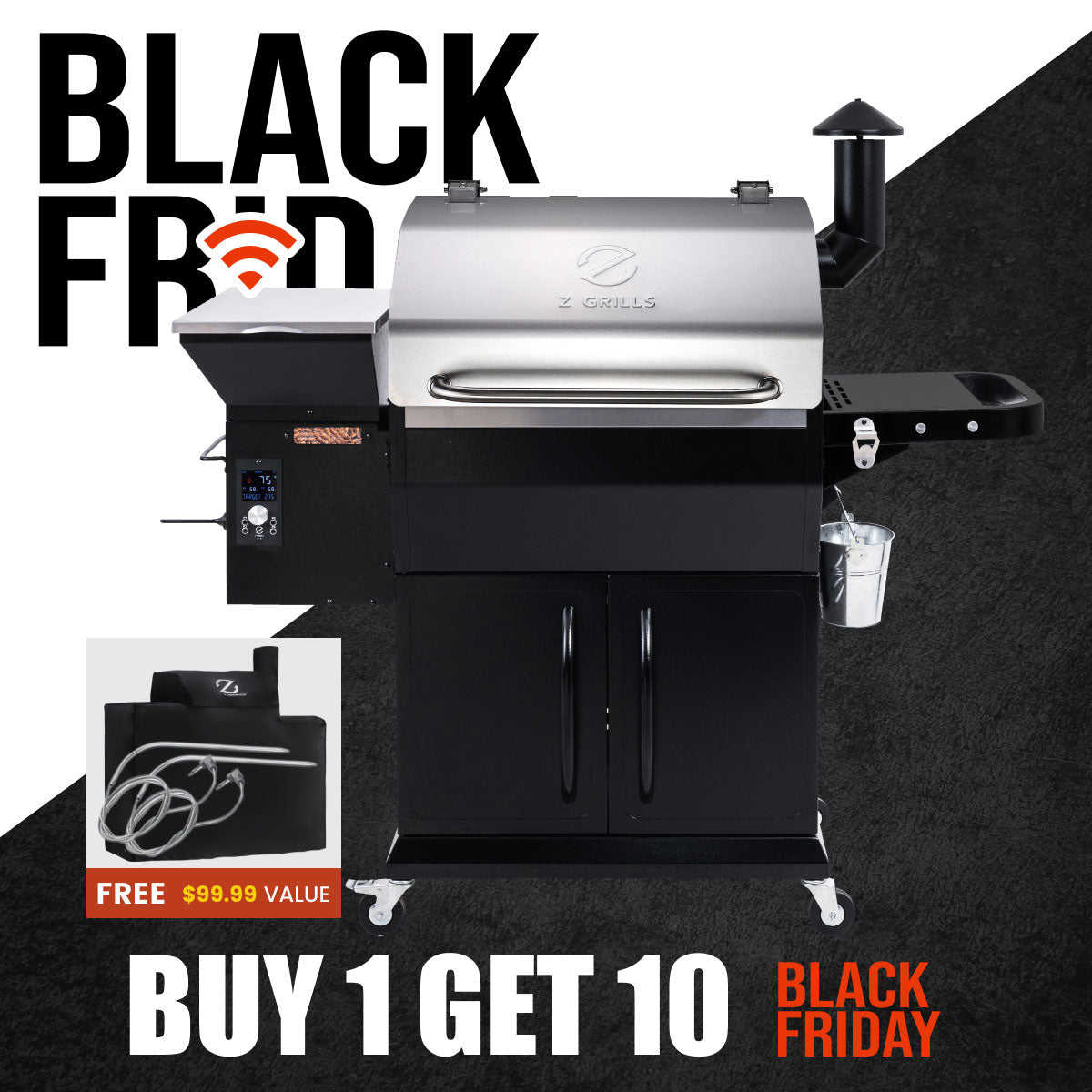 BBQ LEGEND 1000D4E WIFI - BUY 1 GET 10