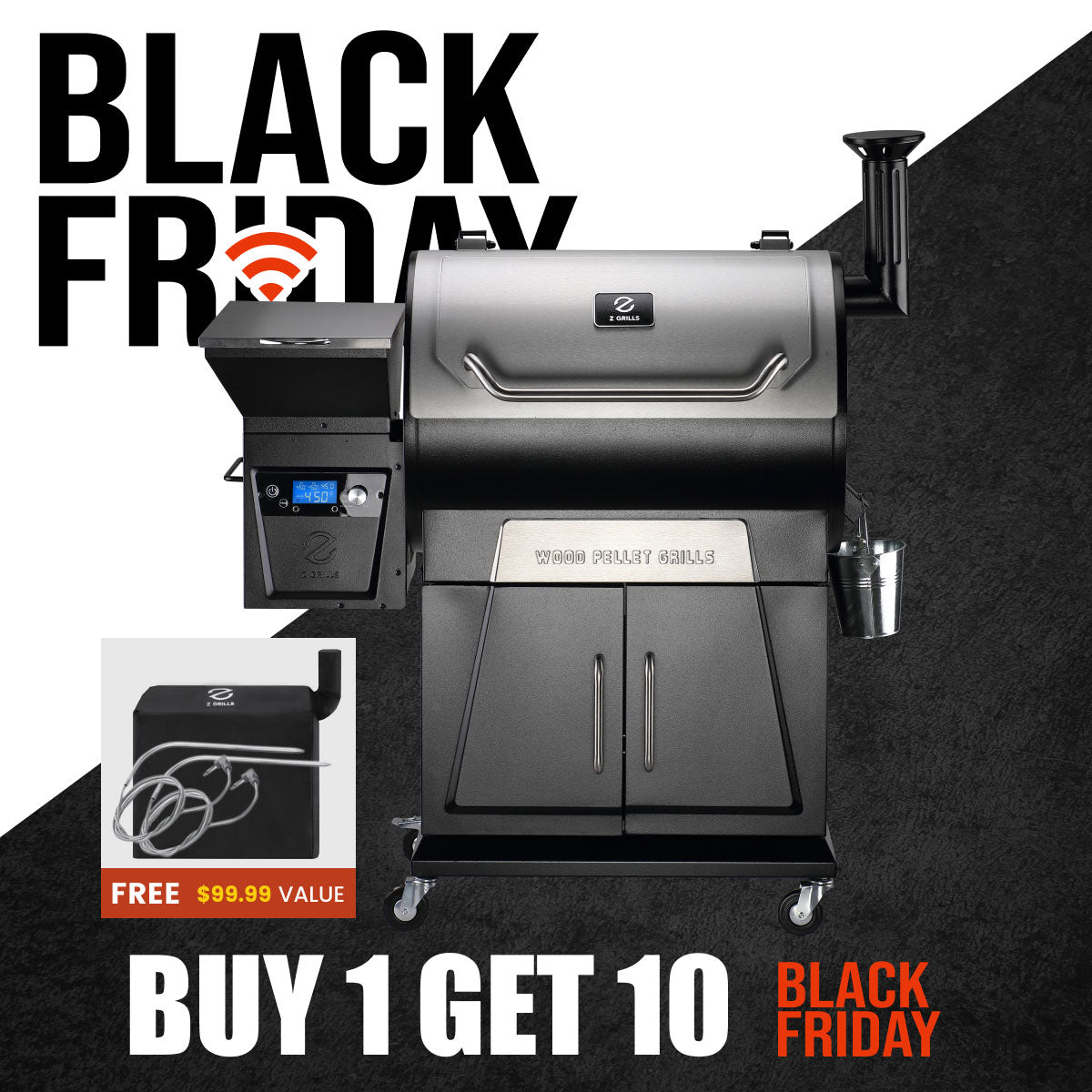 FLAGSHIP 700D4E WIFI PELLET GRILL