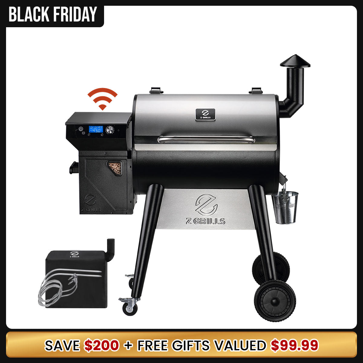 NEW ARRIVAL 7002C2E WIFI PELLET GRILL