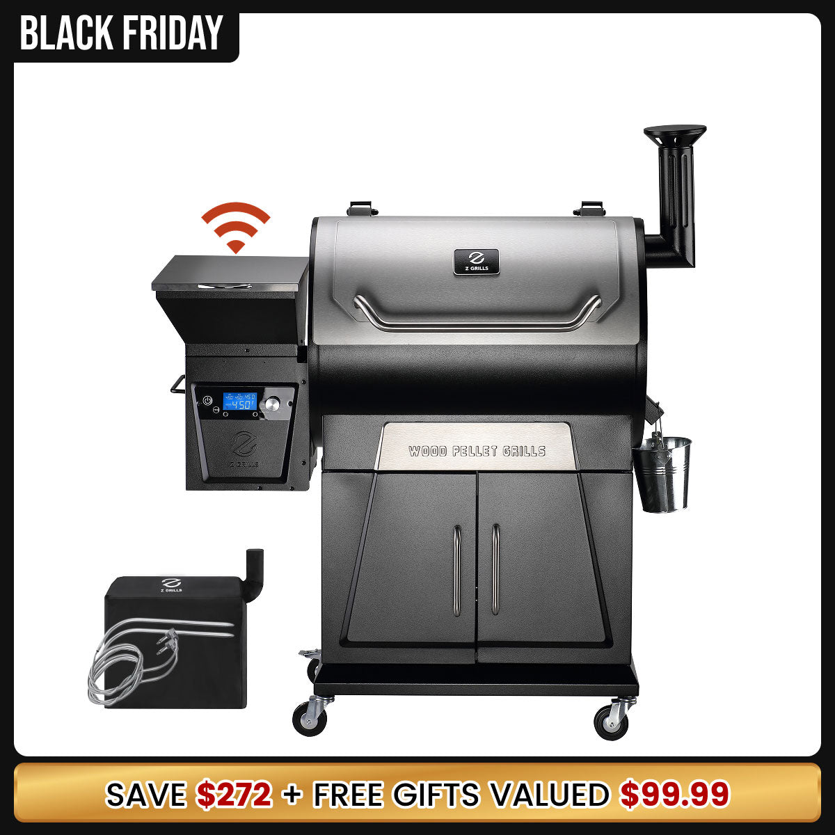 FLAGSHIP 700D4E WIFI PELLET GRILL