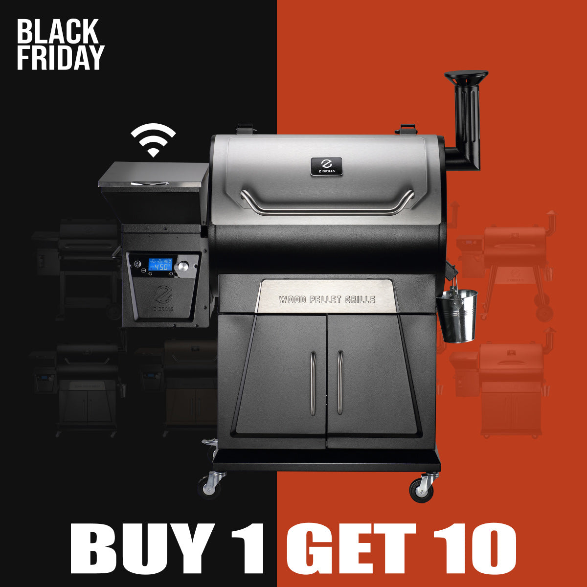 FLAGSHIP 700D4E WIFI PELLET GRILL