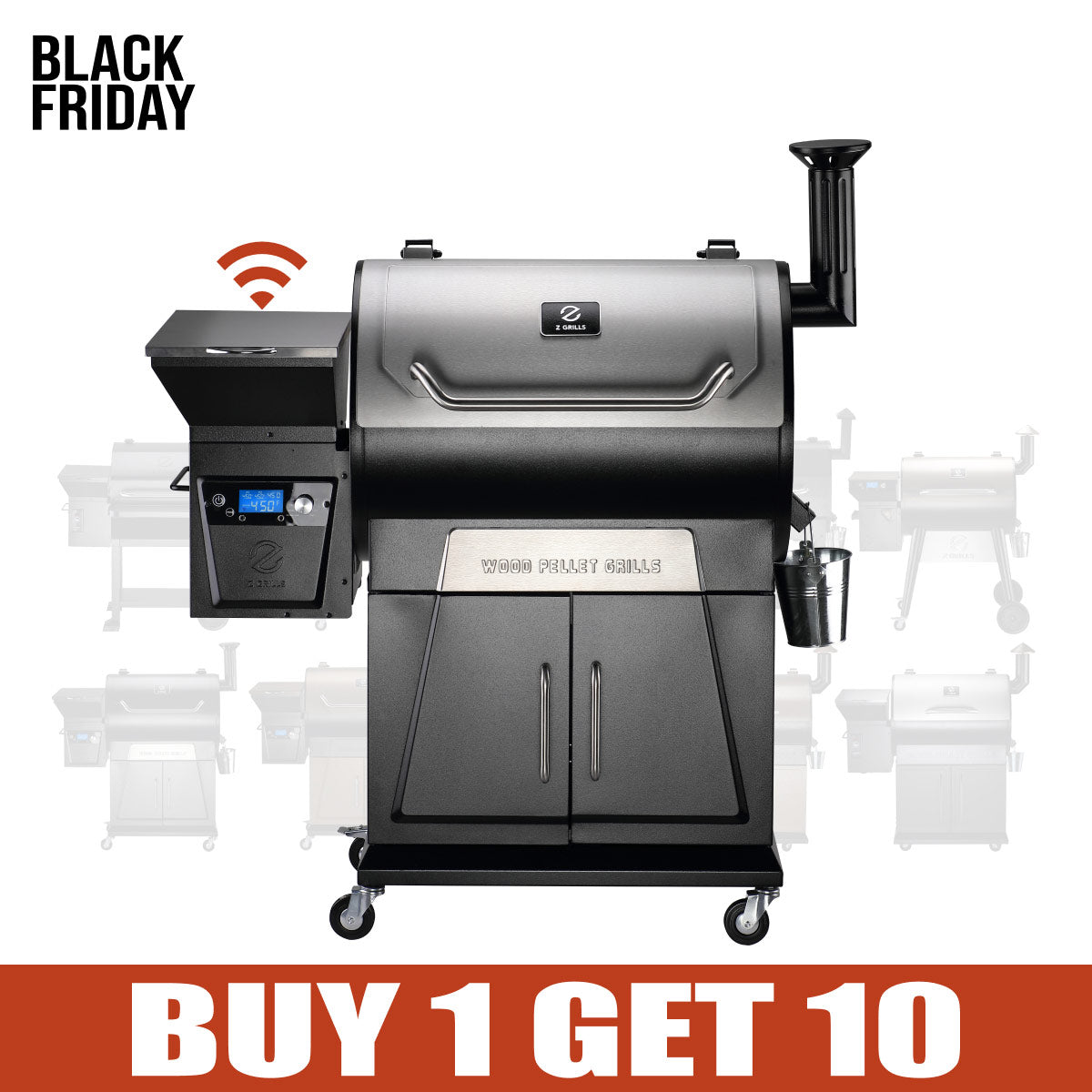 FLAGSHIP 700D4E WIFI GRILL - BUY 1 GET 10