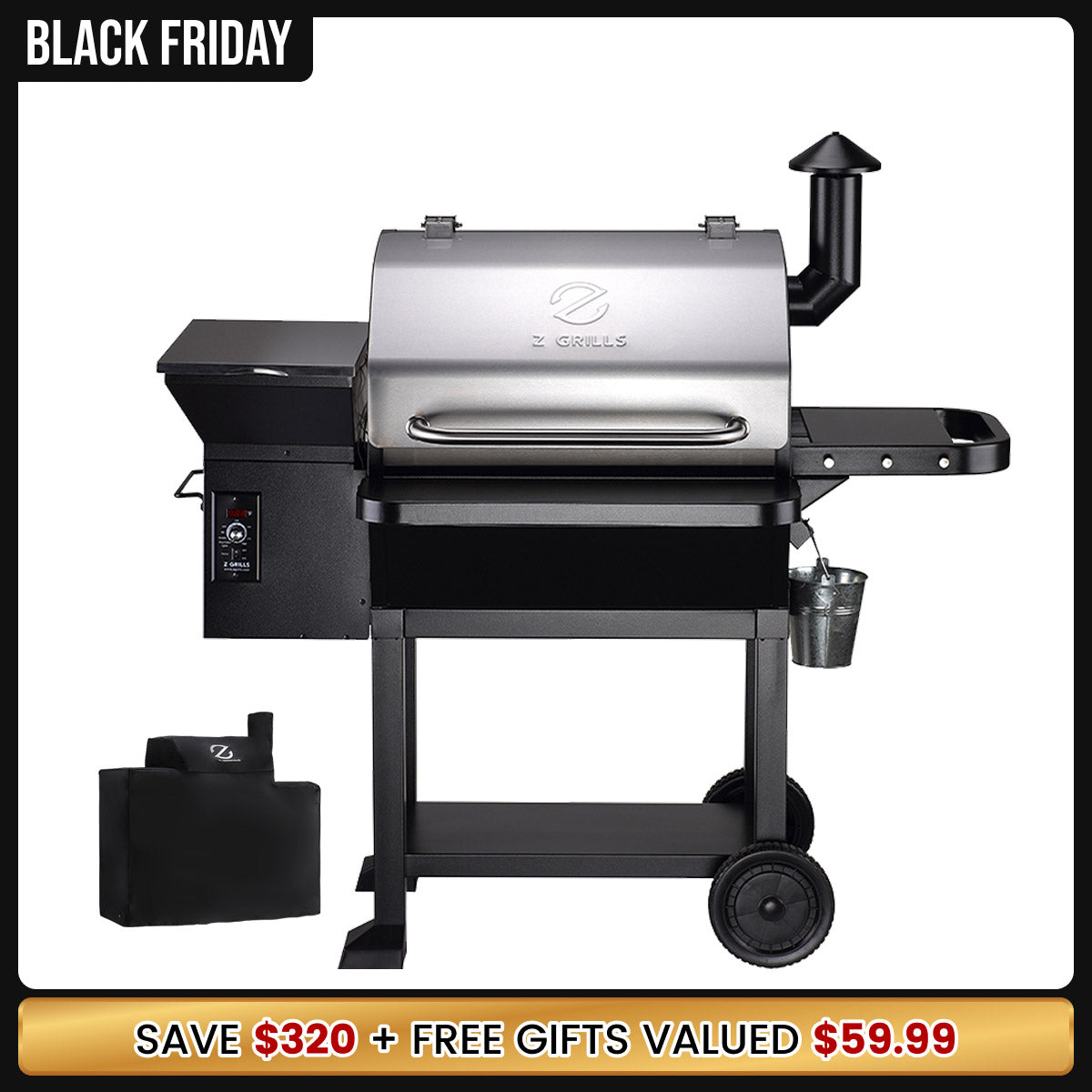 LARGE 10002B2E PELLET GRILL