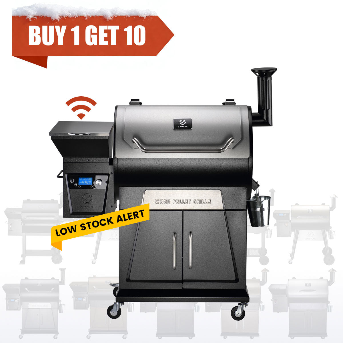 FLAGSHIP 700D4E WIFI GRILL - BUY 1 GET 10