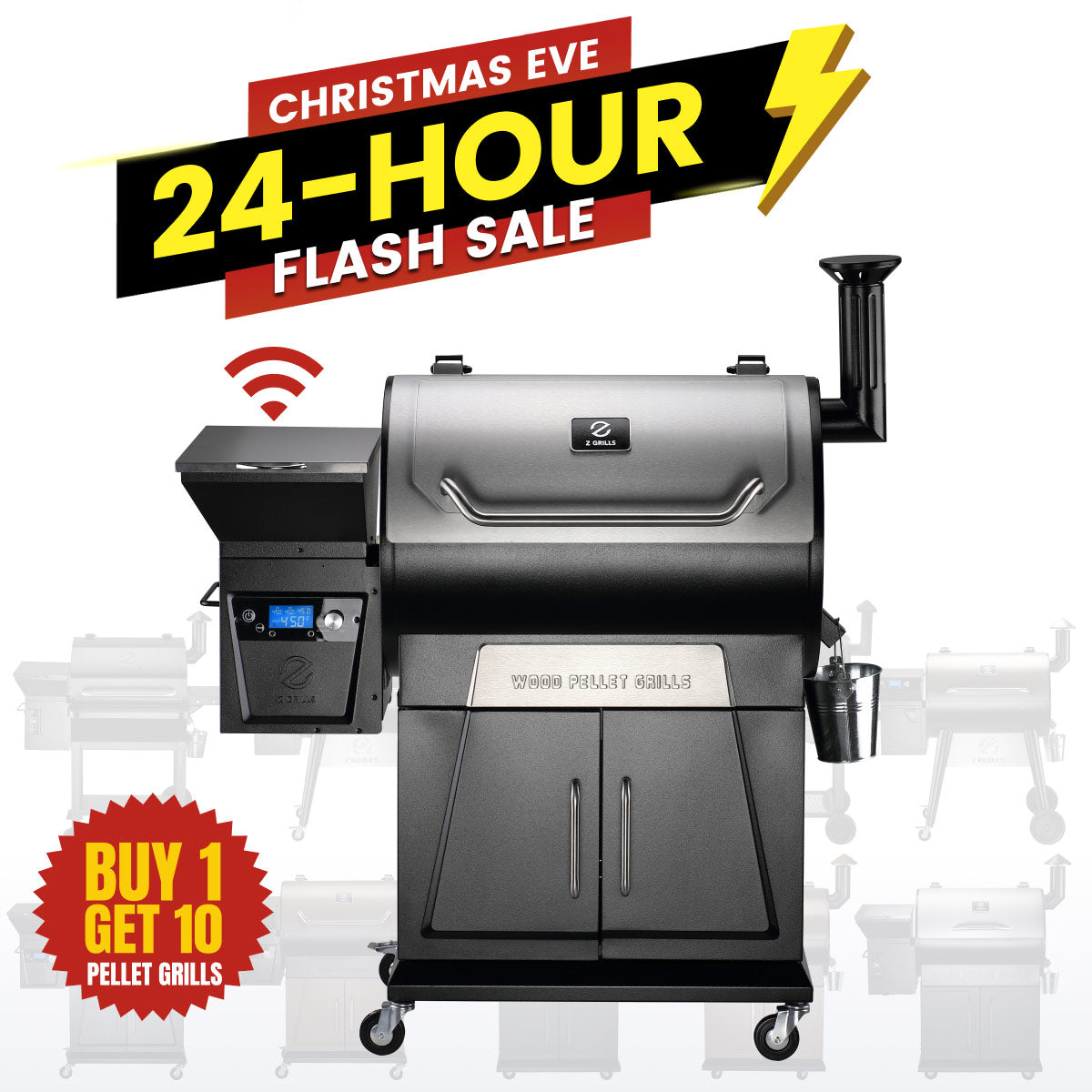 FLAGSHIP 700D4E WIFI GRILL - BUY 1 GET 10