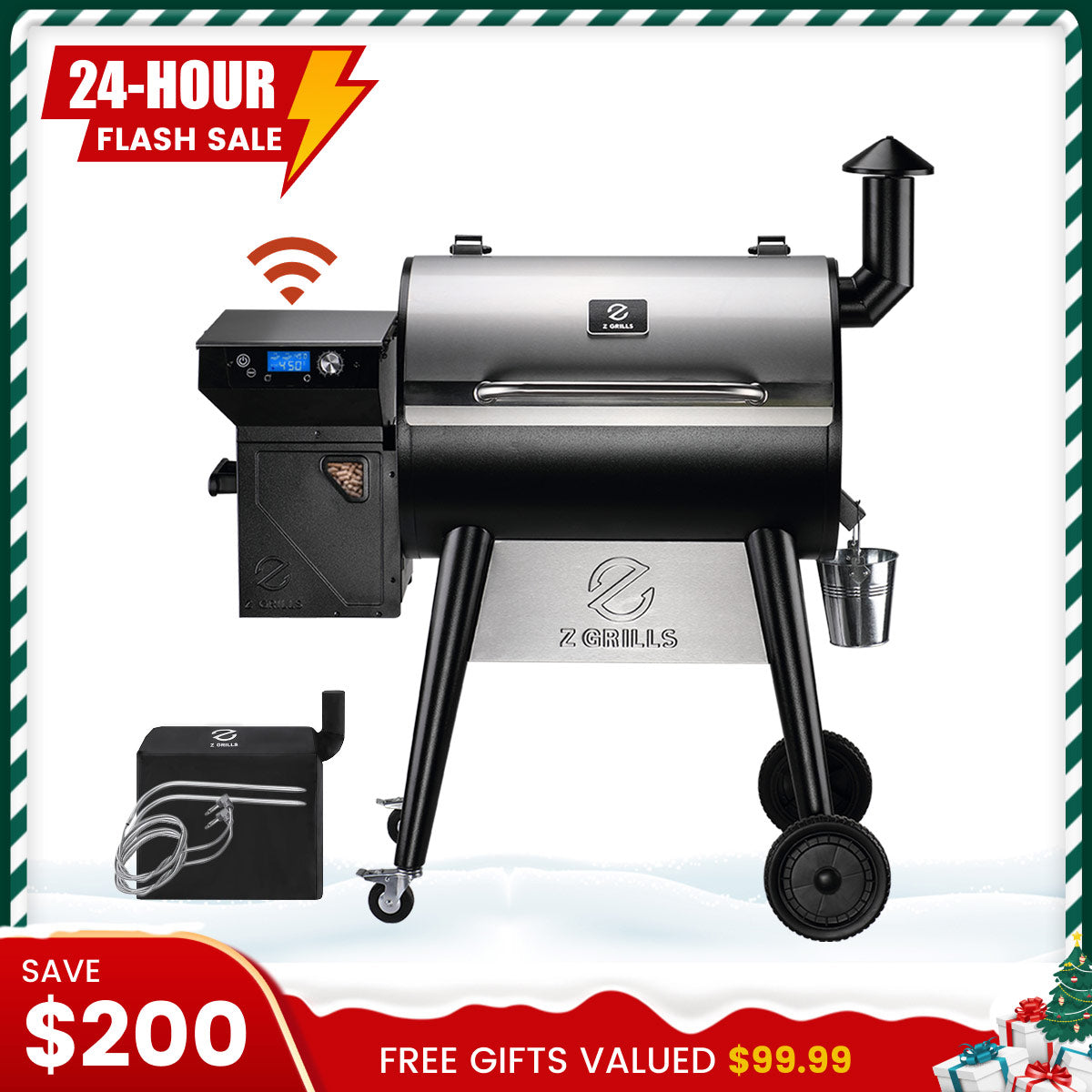 NEW ARRIVAL 7002C2E WIFI PELLET GRILL