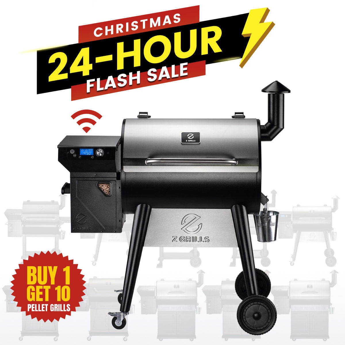 NEW ARRIVAL 7002C2E WIFI PELLET GRILL