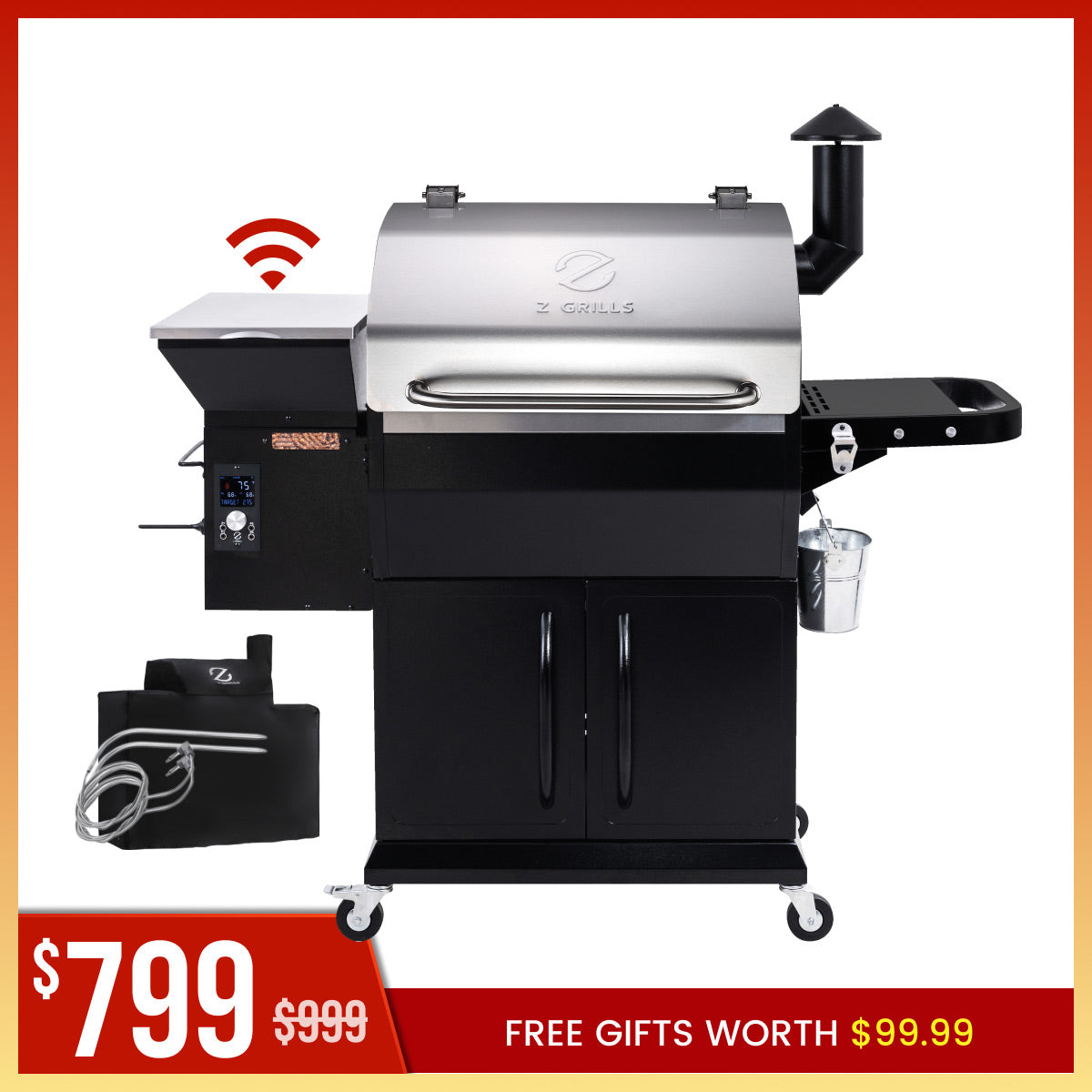 BBQ LEGEND 1000D4E WIFI PELLET GRILL
