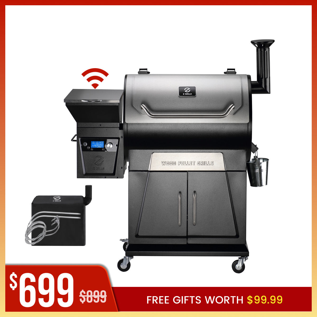 FLAGSHIP 700D4E WIFI PELLET GRILL