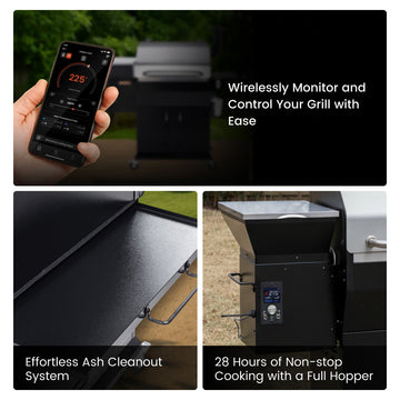 BBQ LEGEND 1000D4E WIFI | Wood Pellet Grill | Z Grills