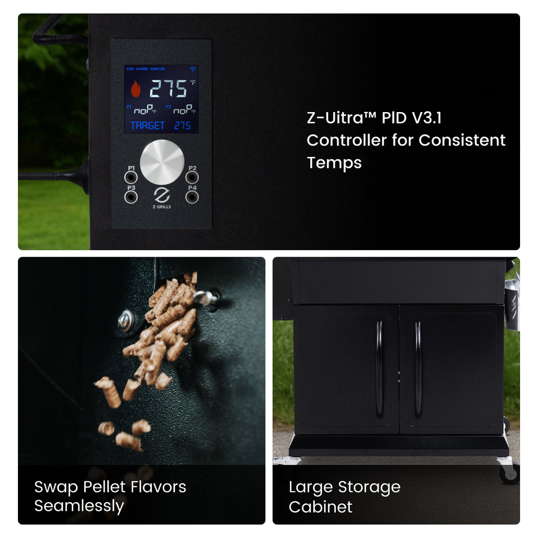 BBQ LEGEND 1000D4E WIFI | Wood Pellet Grill | Z Grills