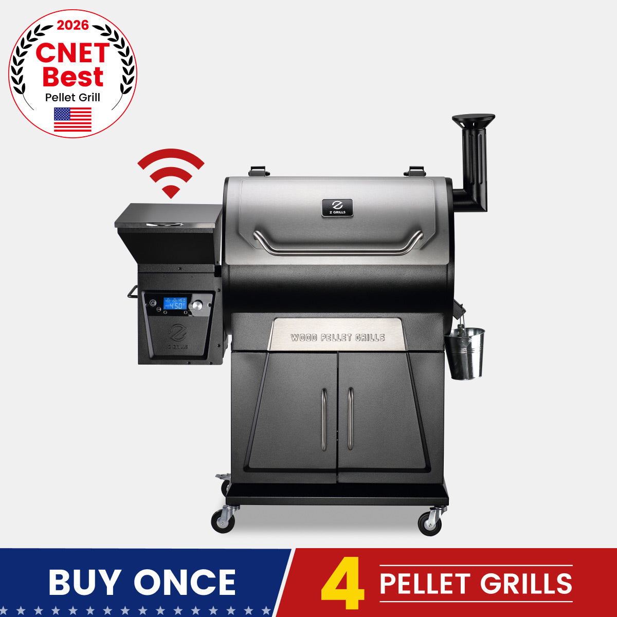 Z Grills 700D4E WIFI FLAGSHIP PELLET GRILL