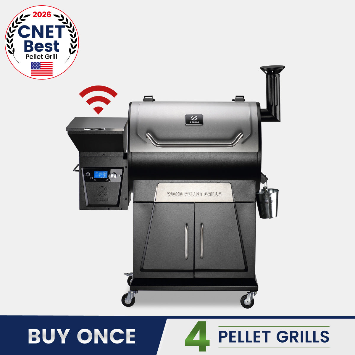 Z Grills 700D4E WIFI FLAGSHIP PELLET GRILL