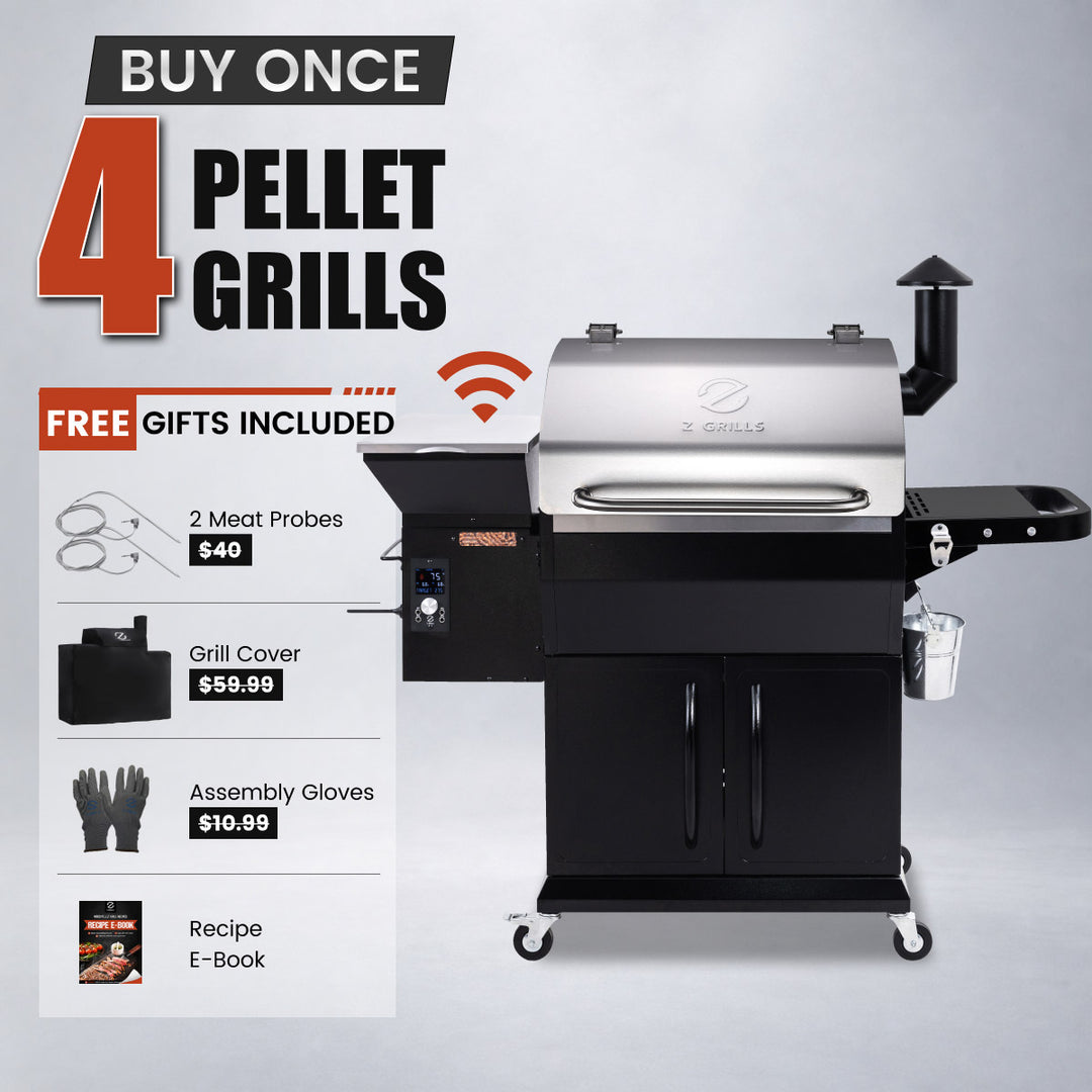ファイヤーキングソルト&ペッパー BBQ LEGEND 1000D4E WIFI | Wood Pellet Grill | Z Grills