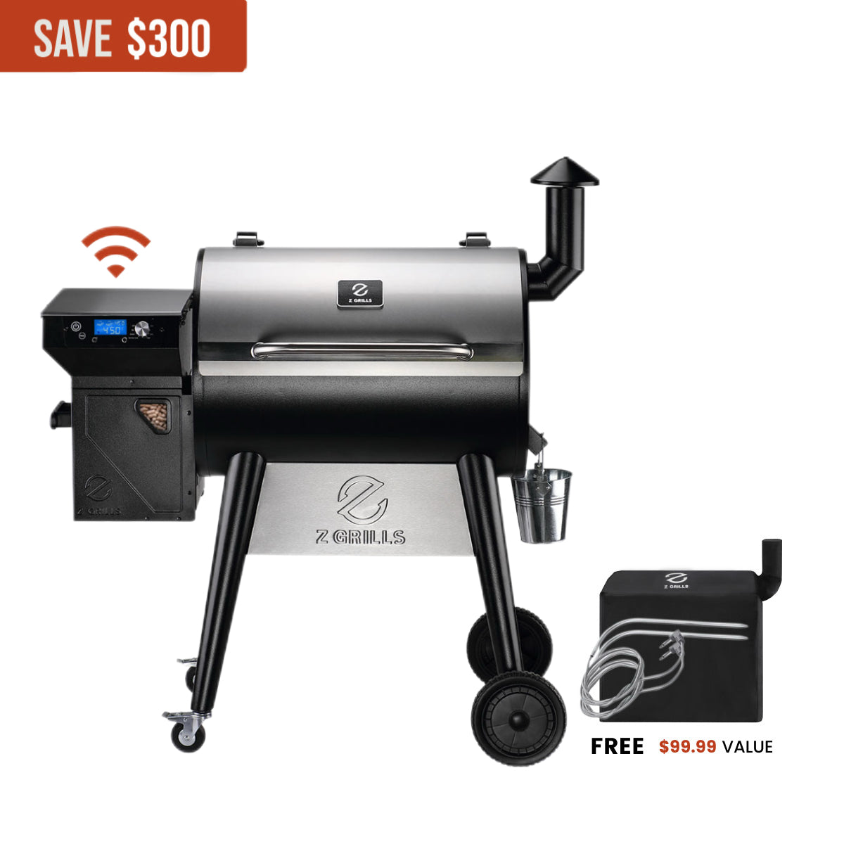 Z Grills BESTSELLER 7002C2E WIFI wood pellet grill and smoker