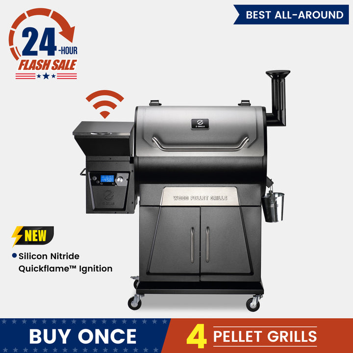 Z Grills FLAGSHIP 700D4E WIFI wood pellet grill and smoker
