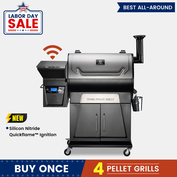 Z Grills FLAGSHIP 700D4E WIFI wood pellet grill and smoker
