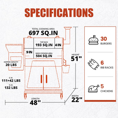 Z GRILLS 700D3 WITH CABINET