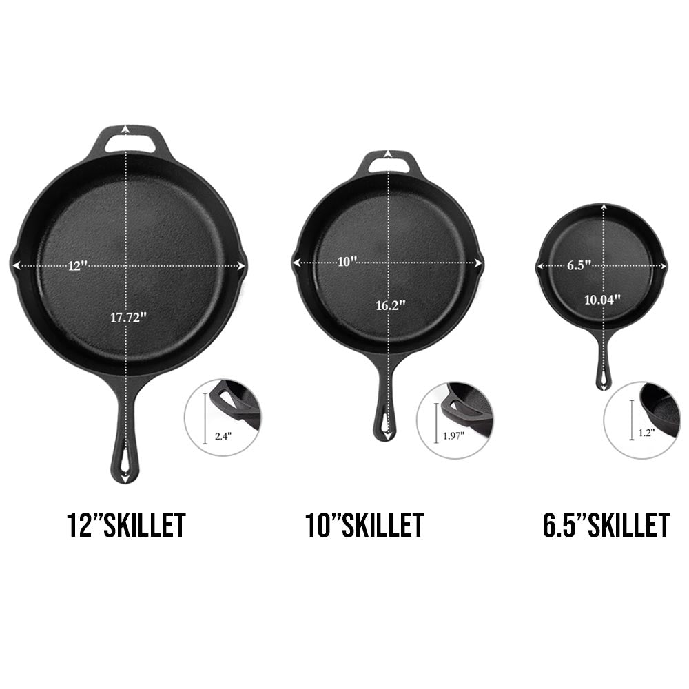 CAST IRON SKILLETS 12 INCHES – Z Grills