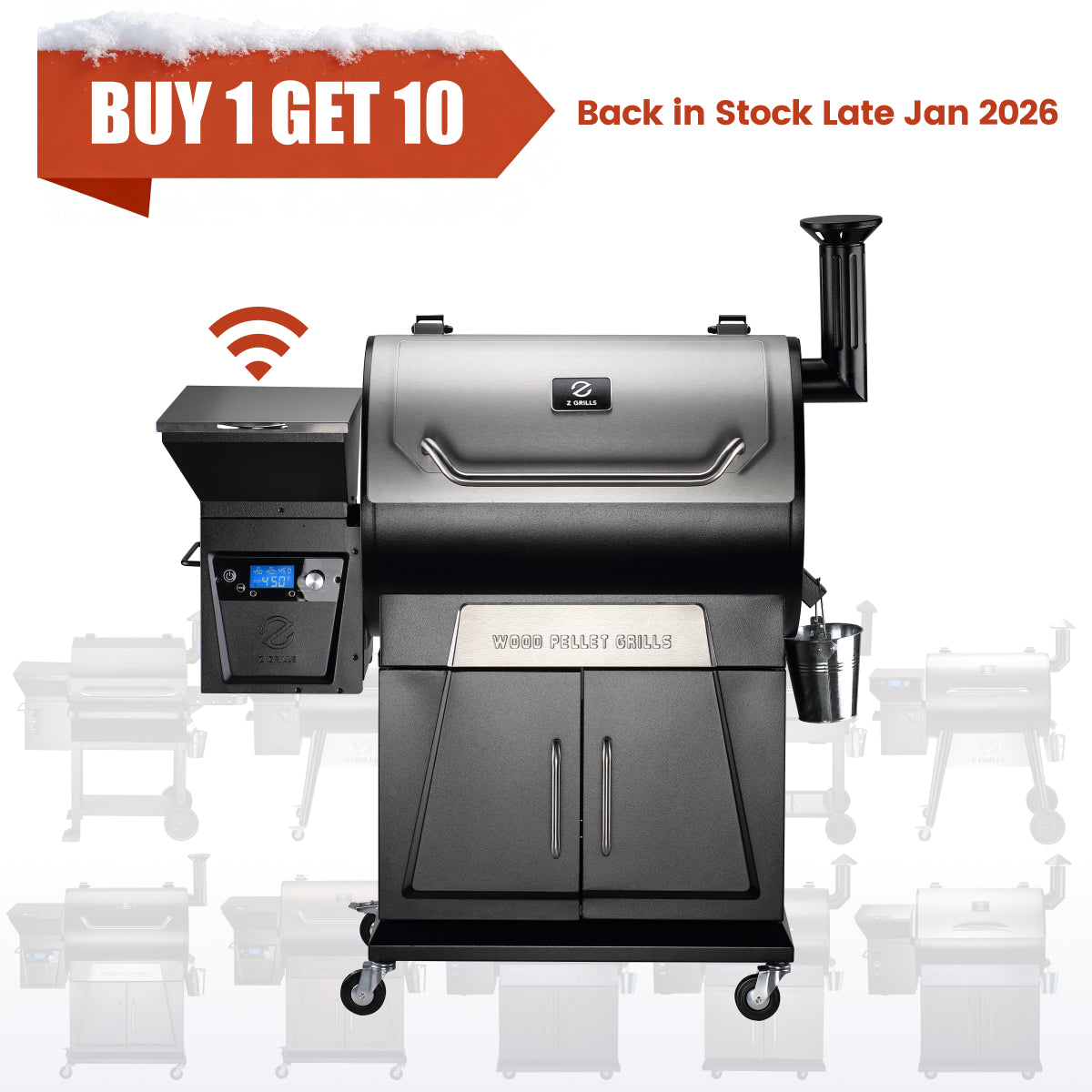 FLAGSHIP 700D4E WIFI GRILL - BUY 1 GET 10