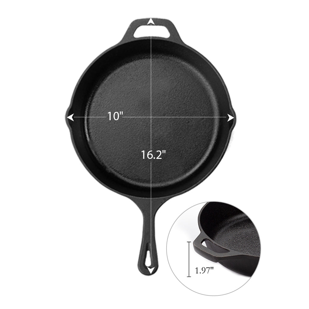 CAST IRON SKILLETS 10 INCHES