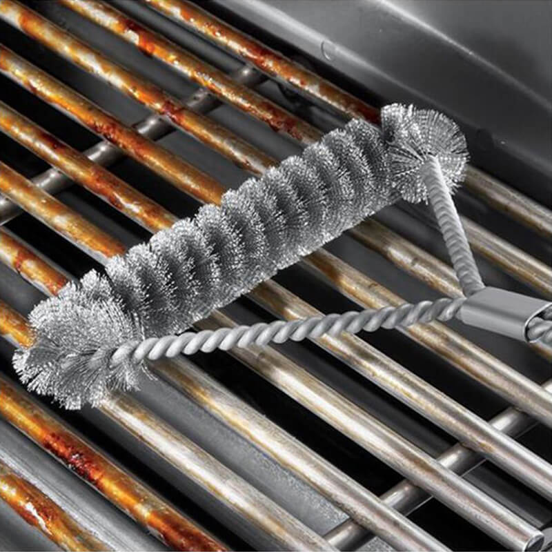 Grill Brush - 12” Three-Sided