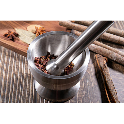 STAINLESS STEEL MORTAR & PESTLE