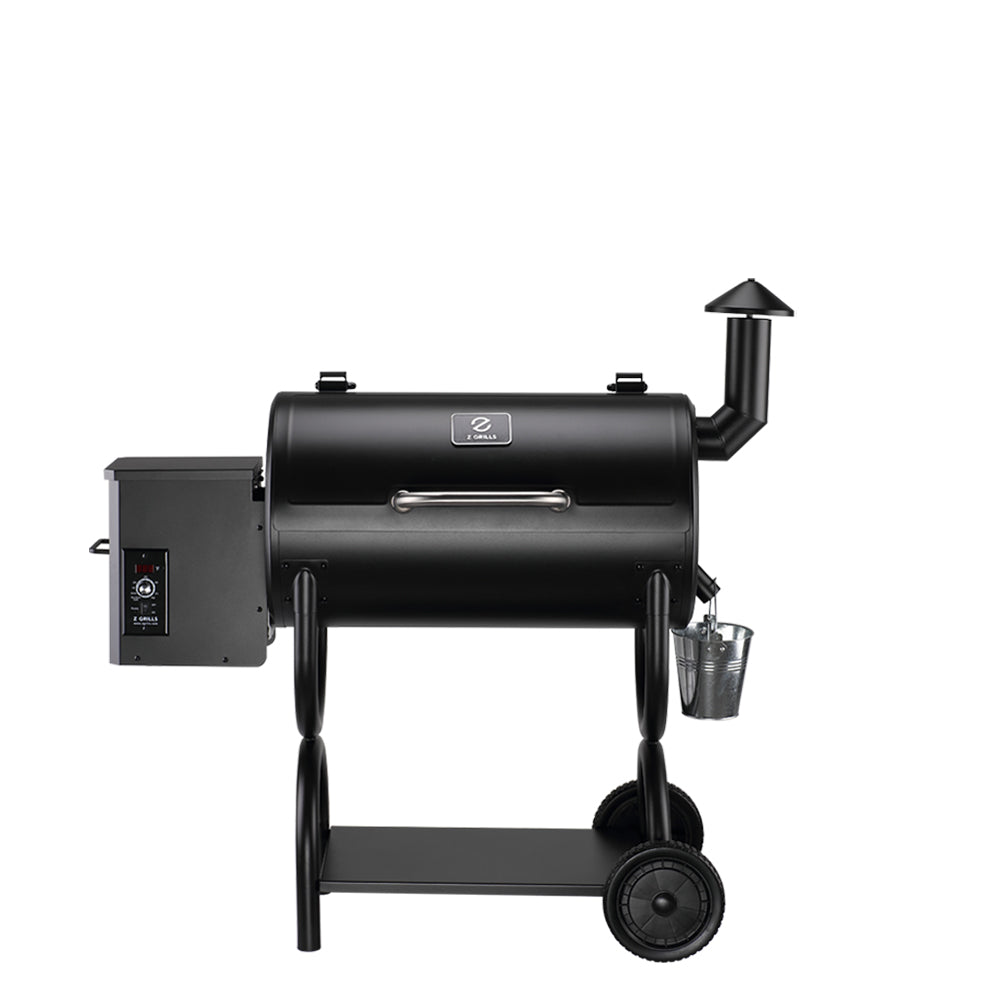 Z Grills Zpg-550b 7-in-1 Barbecue Wood Fire Pellet Smart Smoke Technology Grill, Black