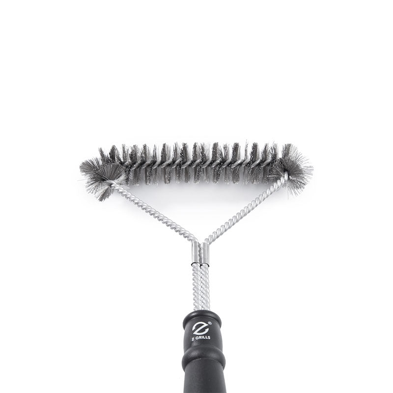 Grill Brush - 12” Three-Sided