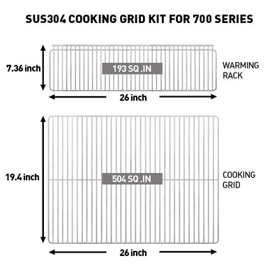 SUS304 Cooking Grid Kit For 700 Series