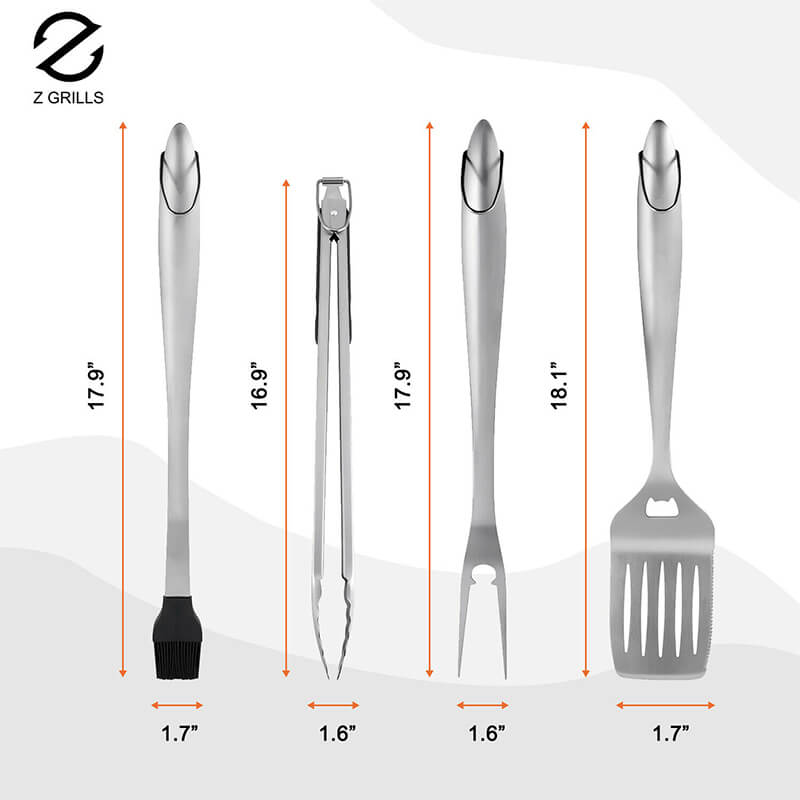 GRILLING TOOL SET 4-PIECE - GRILL ACCESSORIES – Z Grills