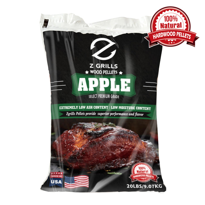Z GRILLS APPLE BBQ GRILL PELLETS